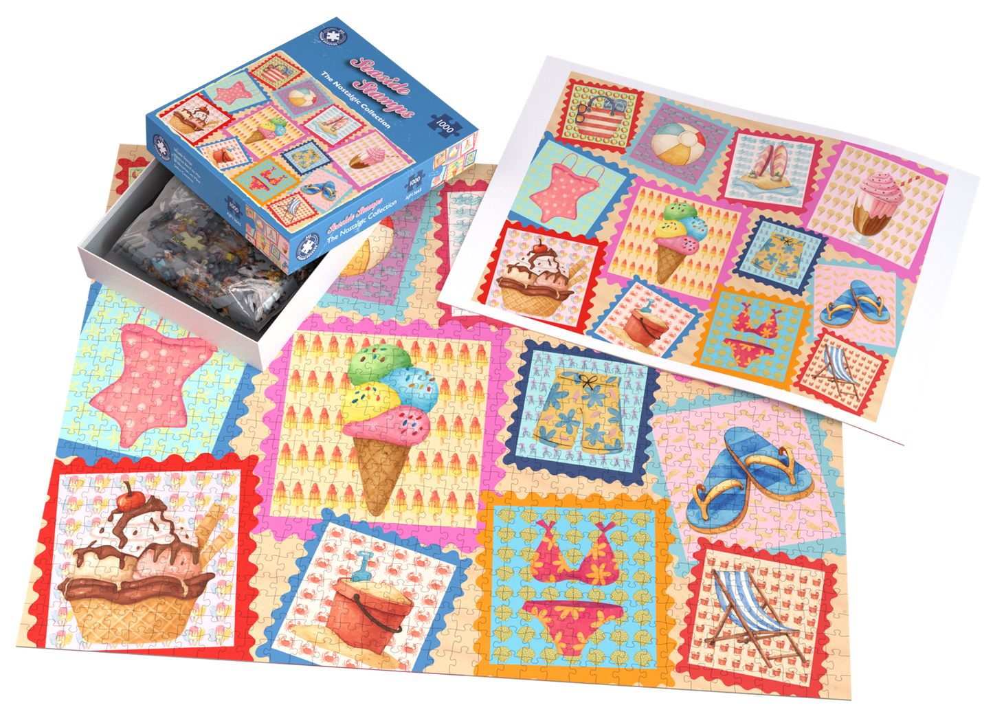 Seaside Stamps 1000 Piece Jigsaw