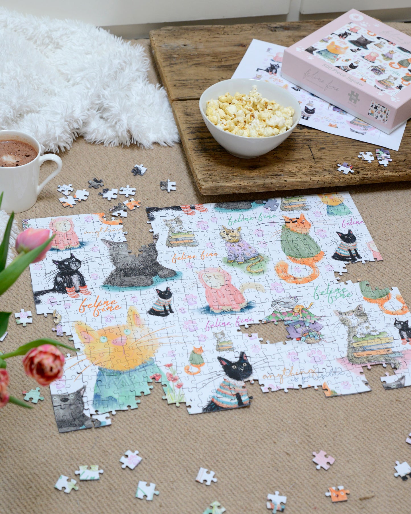 Feline Fine 500 Piece Jigsaw Puzzle