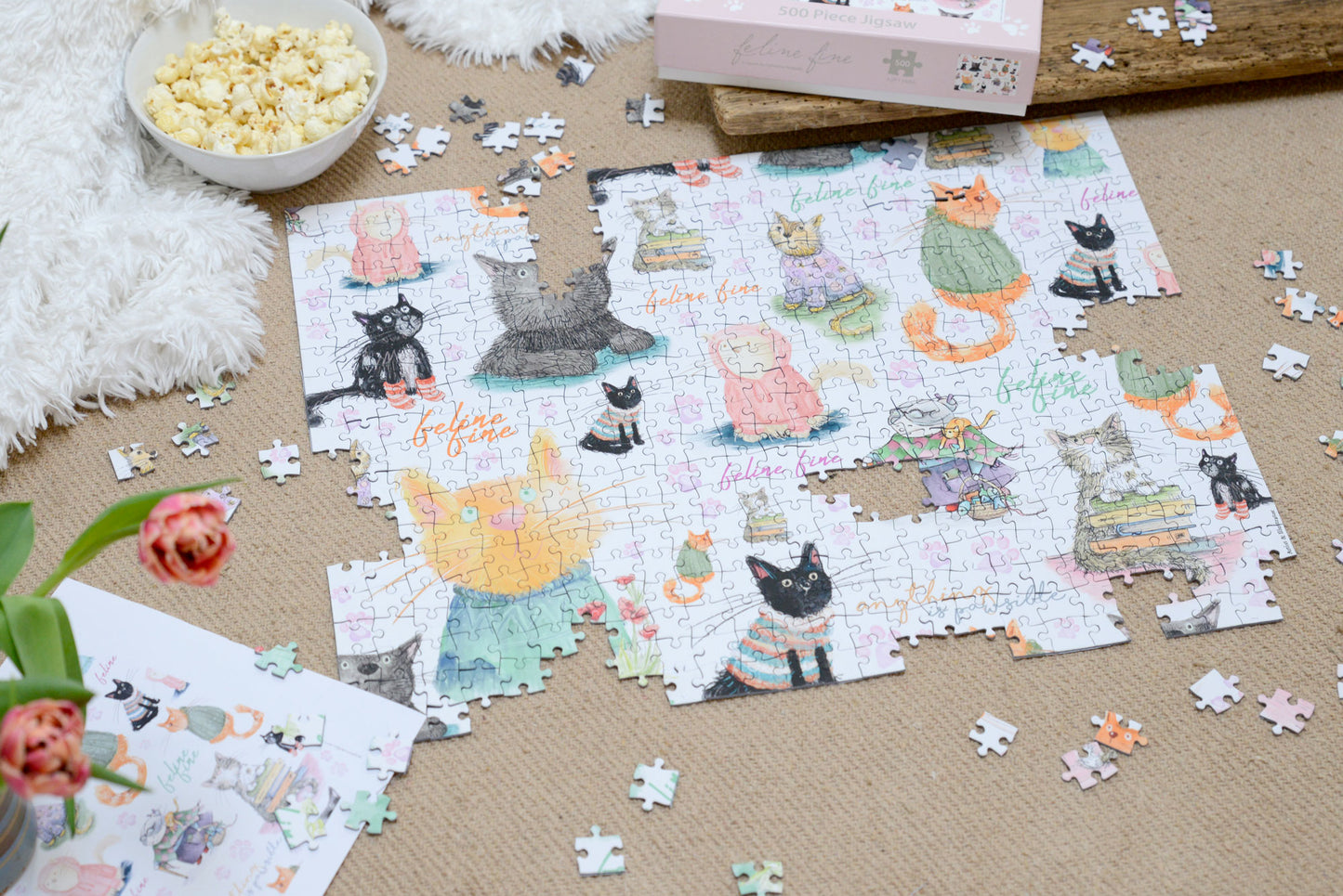 Feline Fine 500 Piece Jigsaw Puzzle