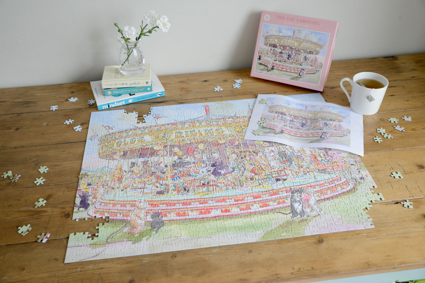 The Cat Carousel 1000 Piece Jigsaw Puzzle