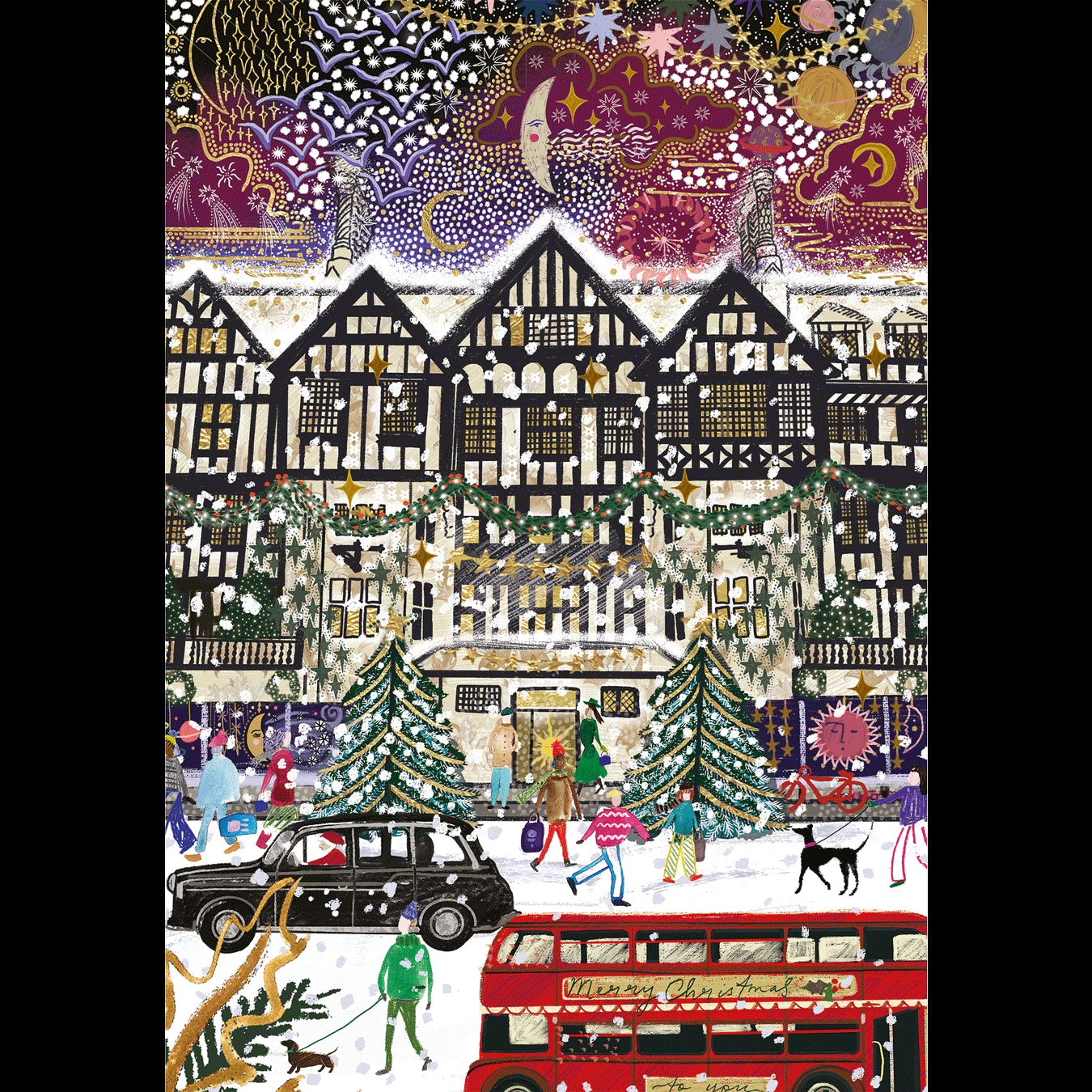 Christmas in London – Emma Frances Grant 3 x 500 Piece Jigsaw Puzzle