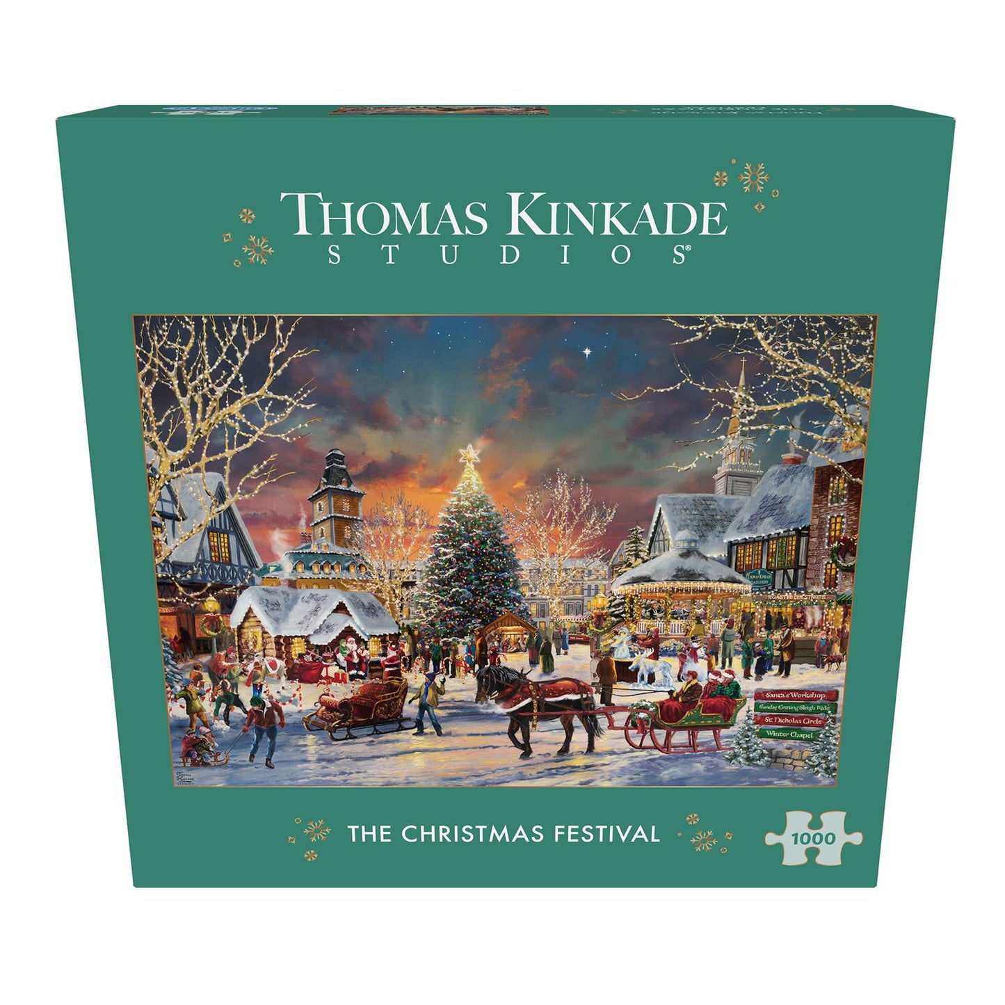 The Christmas Festival – Thomas Kinkade – 1000 Piece