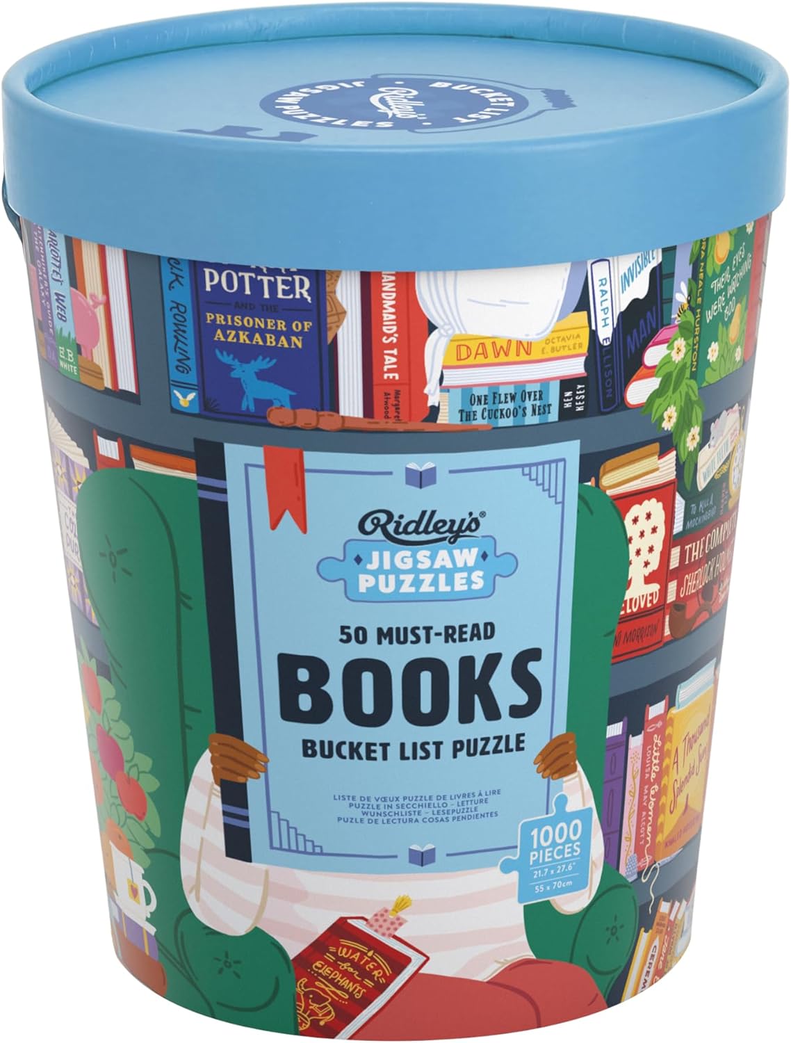 50 Must-Read Books of the World Bucket List 1000 Piece Jigsaw Puzzle