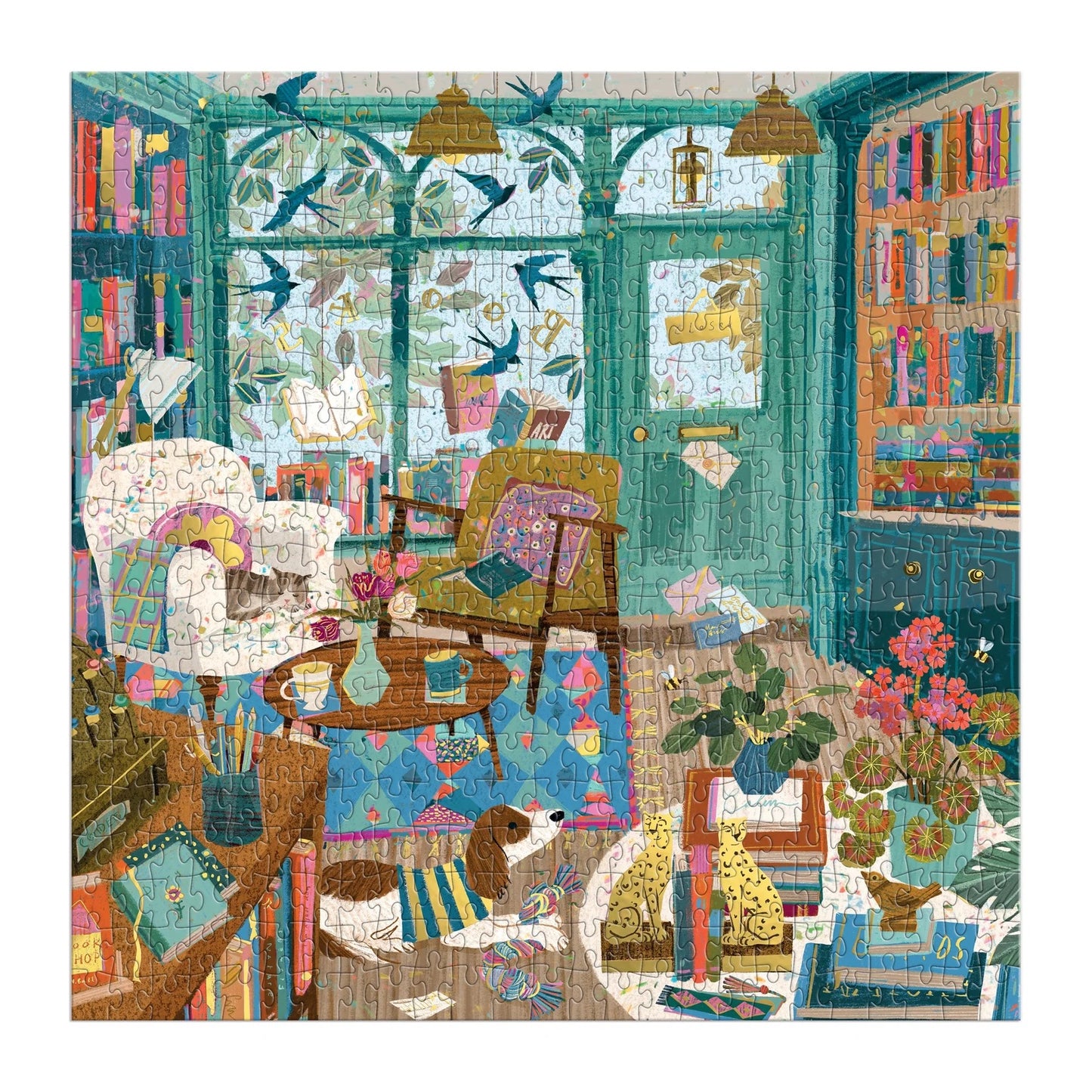 Bookshop Afternoon 500 Piece Foil Jigsaw Puzzle