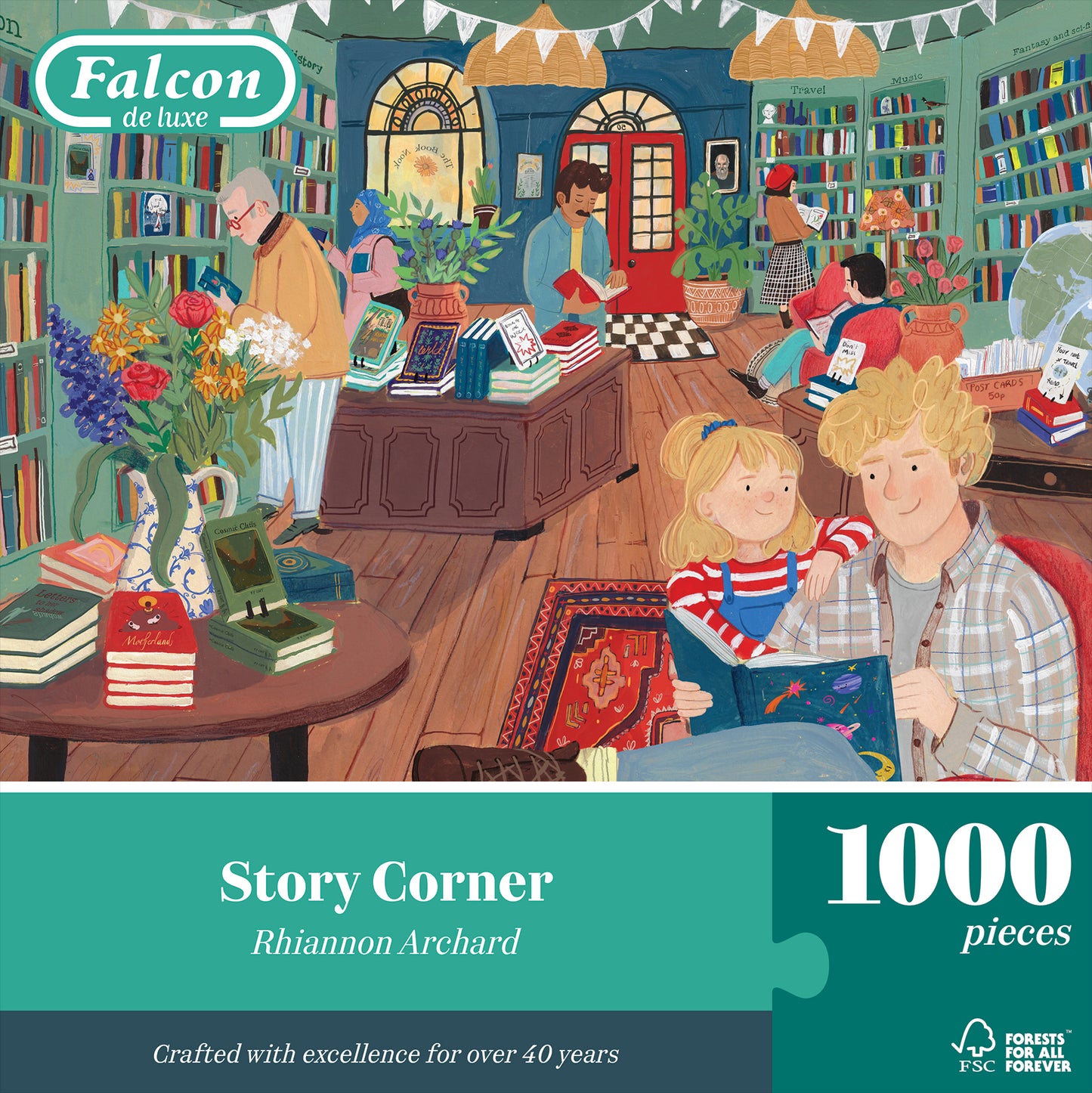 Falcon de Luxe Story Corner 1000 Piece Jigsaw Puzzle