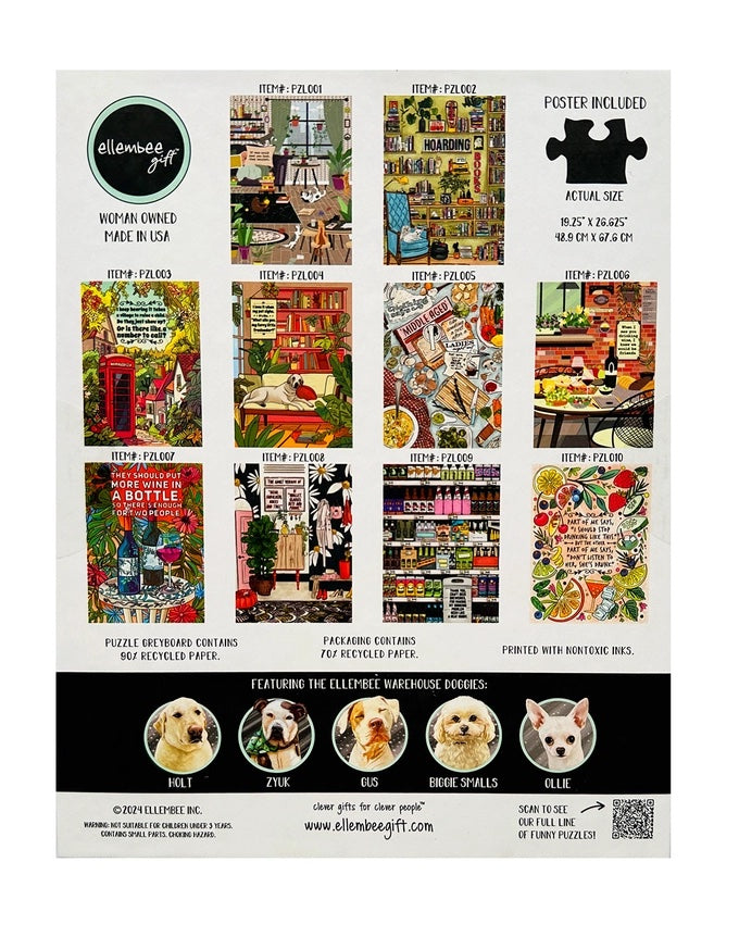I Fully Intend To Read All the Books I've Purchased 1000 Piece Jigsaw Puzzle