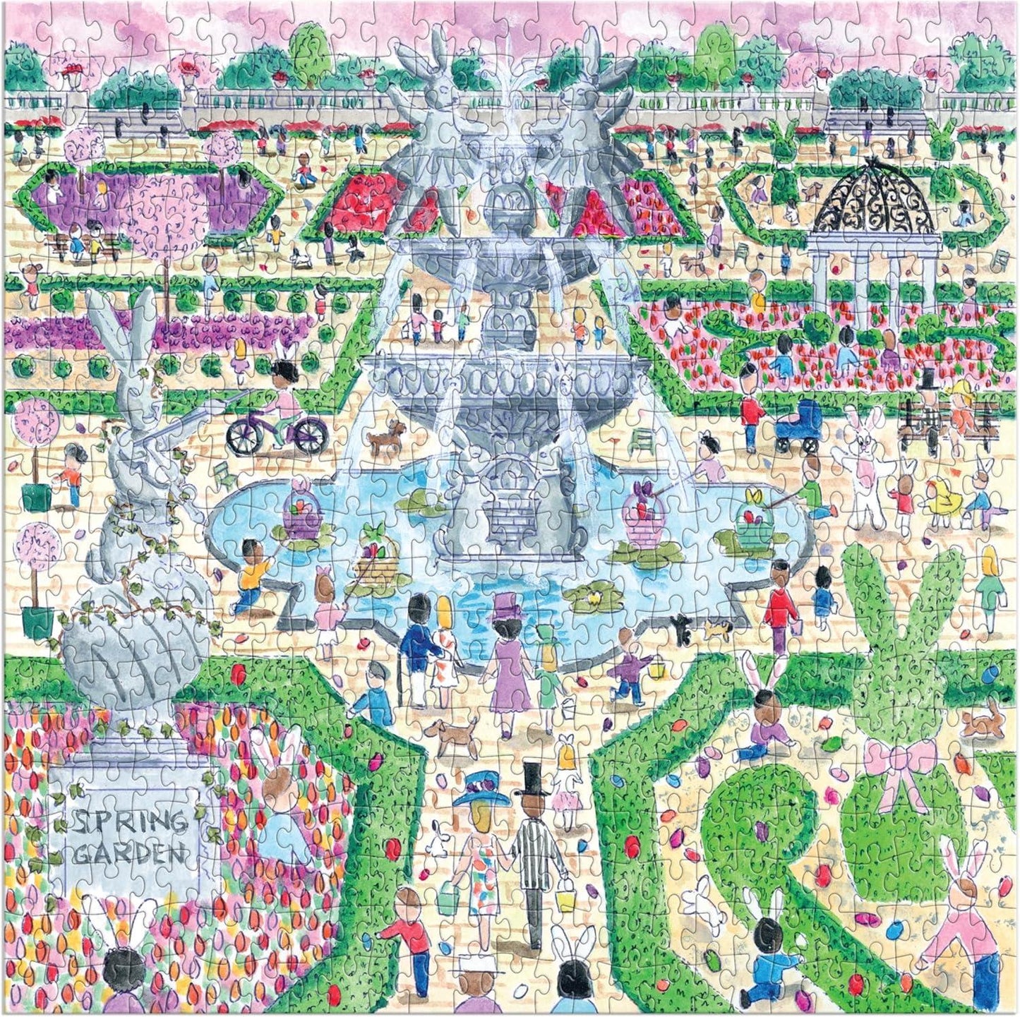 Spring Egg Hunt 500 Piece Michael Storrings Jigsaw Puzzle
