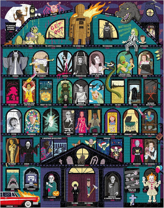 50 Must-Watch Scary Movies Bucket List 1000-piece Puzzle