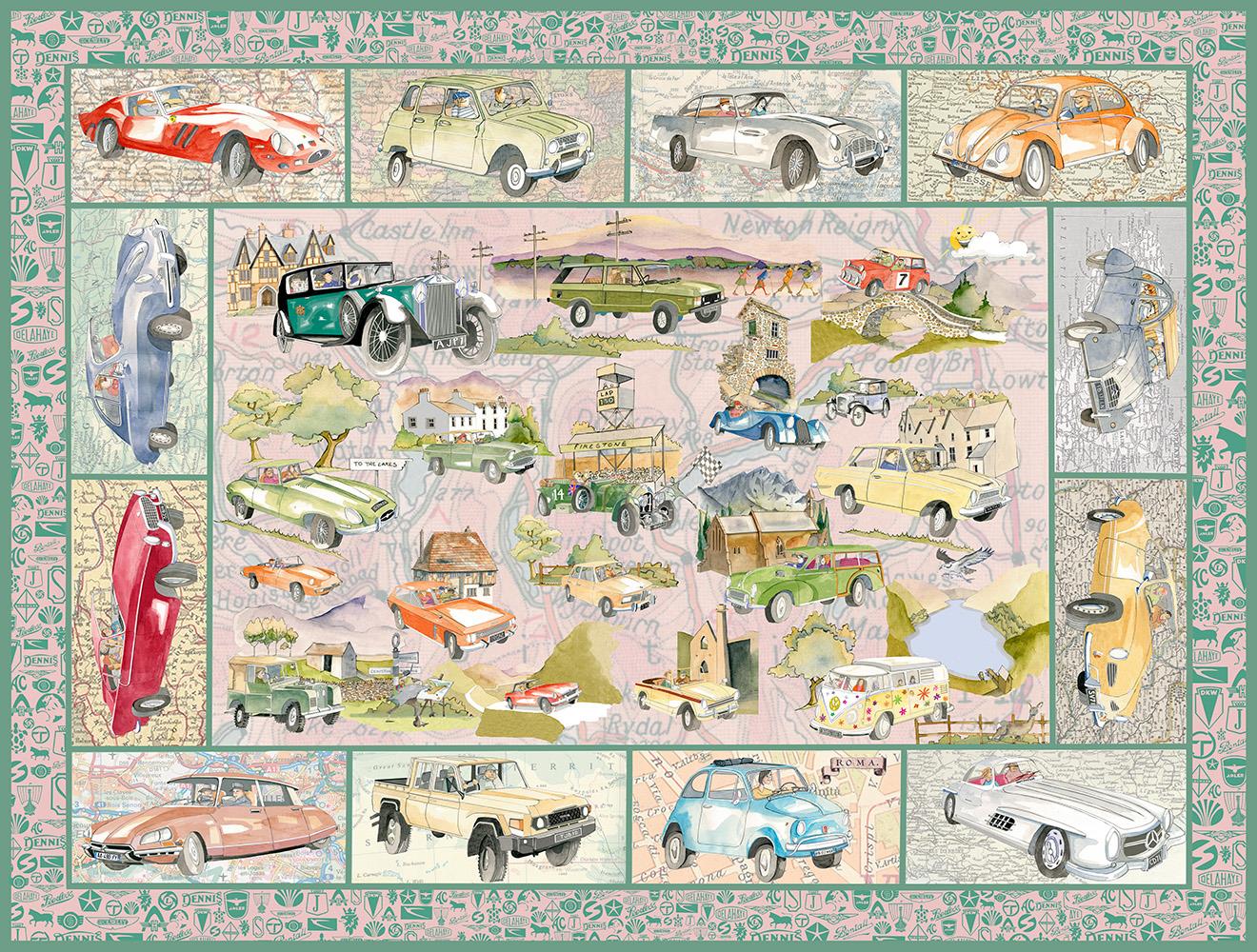 Tim Bulmer - Cars 1000 Piece Jigsaw Puzzle