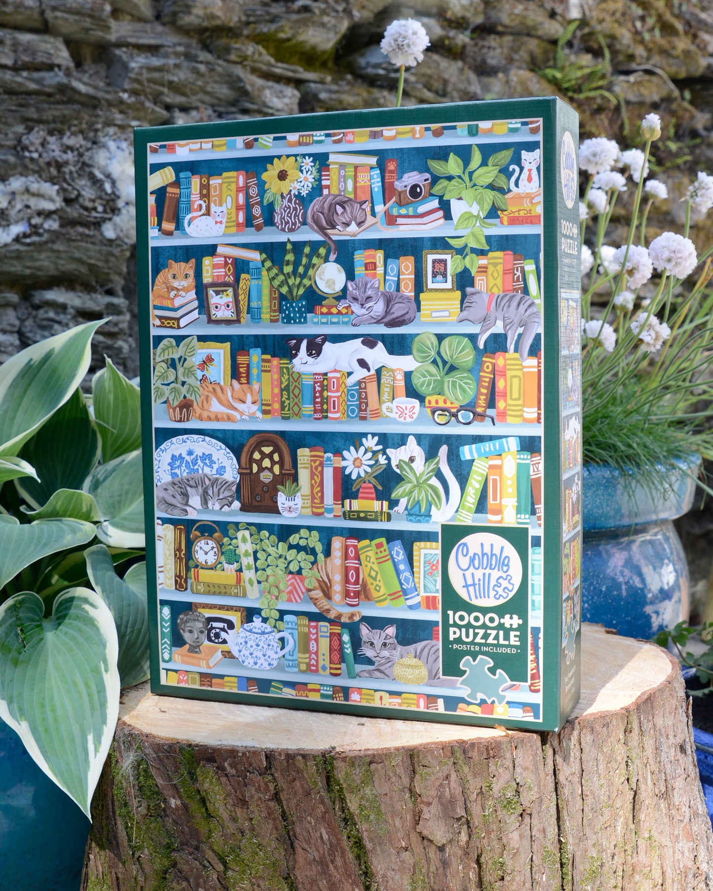 Purrfect Bookshelf 1000 Piece Jigsaw Puzzle