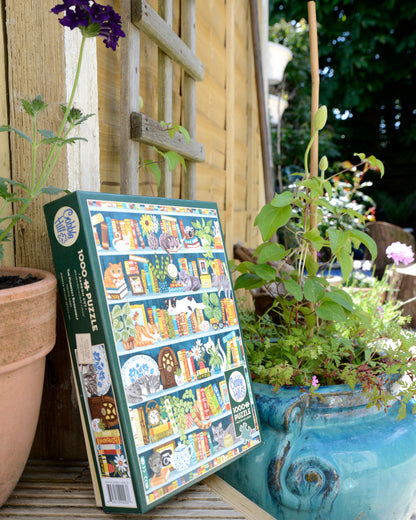 Purrfect Bookshelf 1000 Piece Jigsaw Puzzle