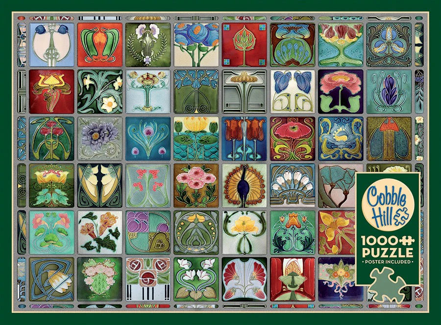 Art Nouveau Tiles 1000 Piece Jigsaw Puzzle