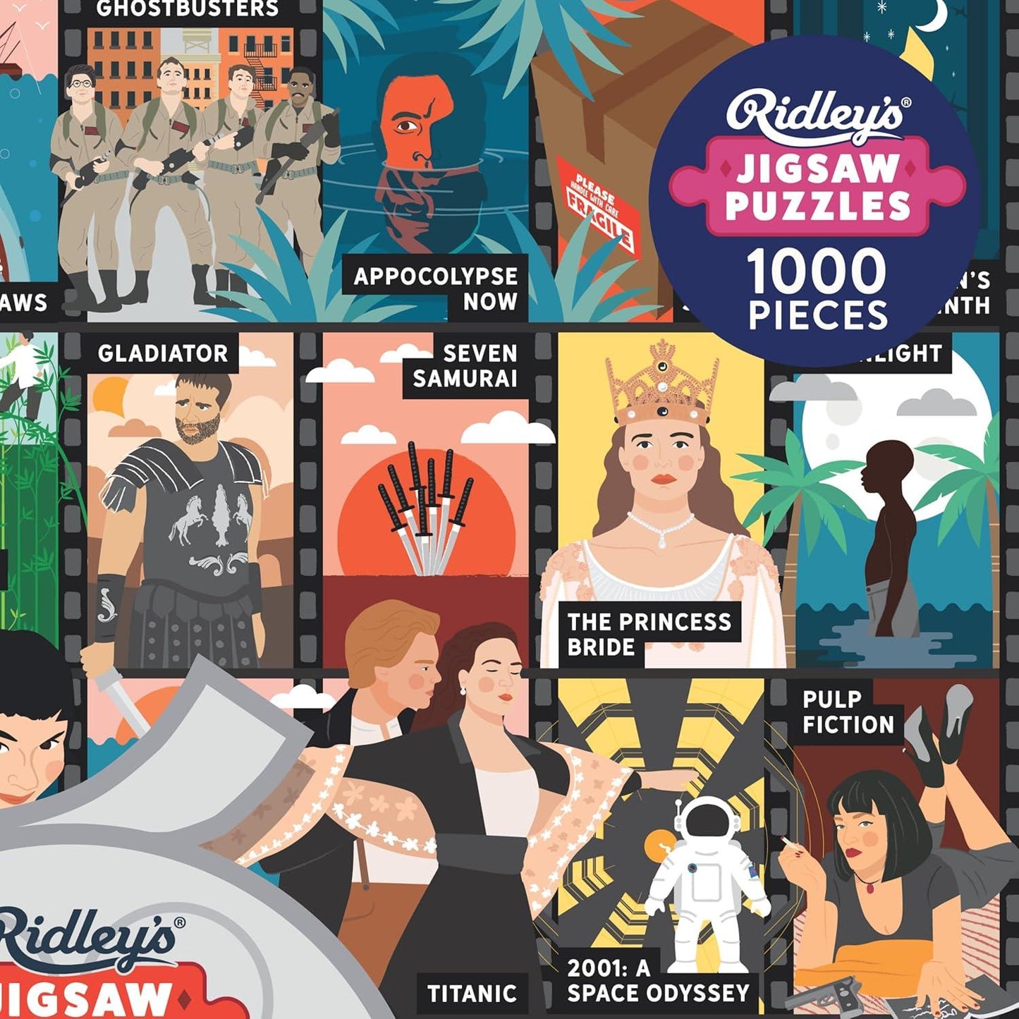 50 Must-Watch Movies Bucket List 1000 Piece Jigsaw Puzzle