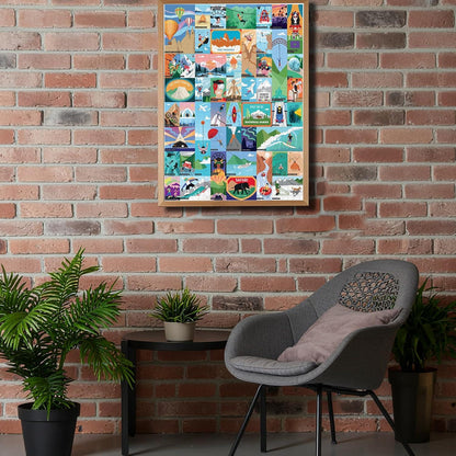 50 Thrilling Experiences for Adventure Seekers 1000 Piece Bucket List Jigsaw Puzzle