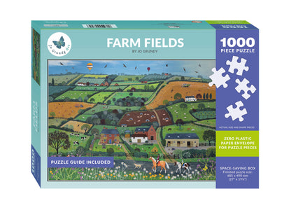 Jo Grundy Farm Fields 1000 Piece Jigsaw Puzzle