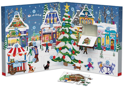 Christmas Town Fair - Advent Calendar 24 Jigsaw Puzzles
