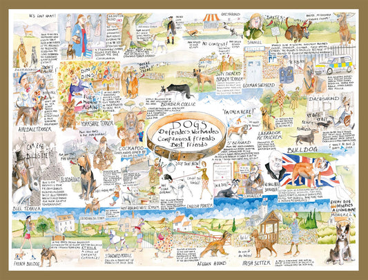 Dogs - Tim Bulmer 1000 piece jigsaw puzzle