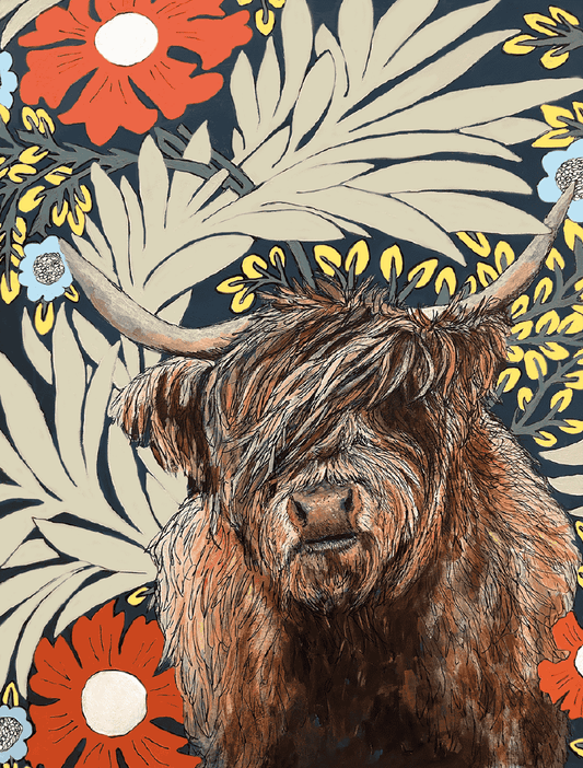 Highland Cow 1000 piece jigsaw puzzle