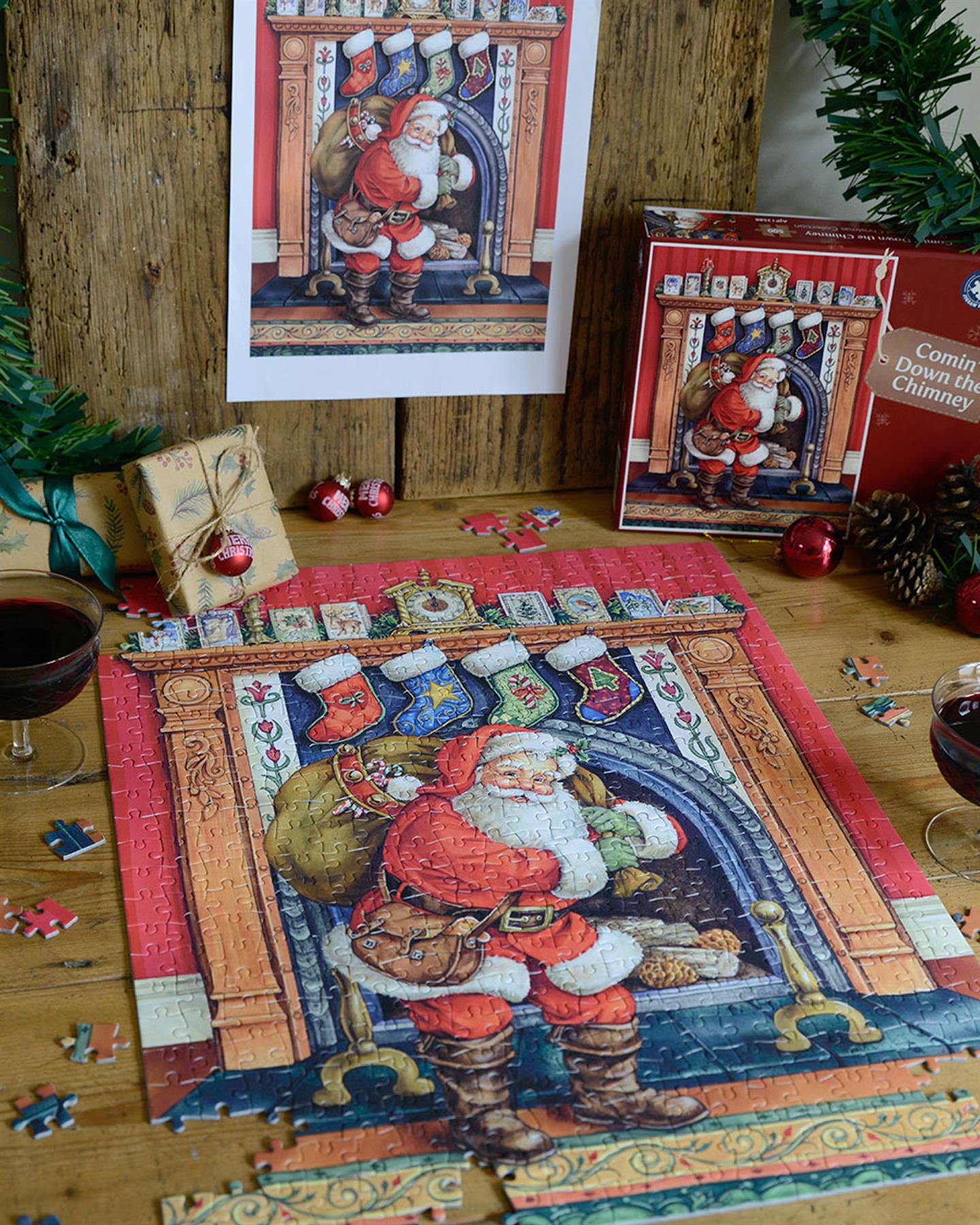 Comin' Down the Chimney 500 piece jigsaw puzzle