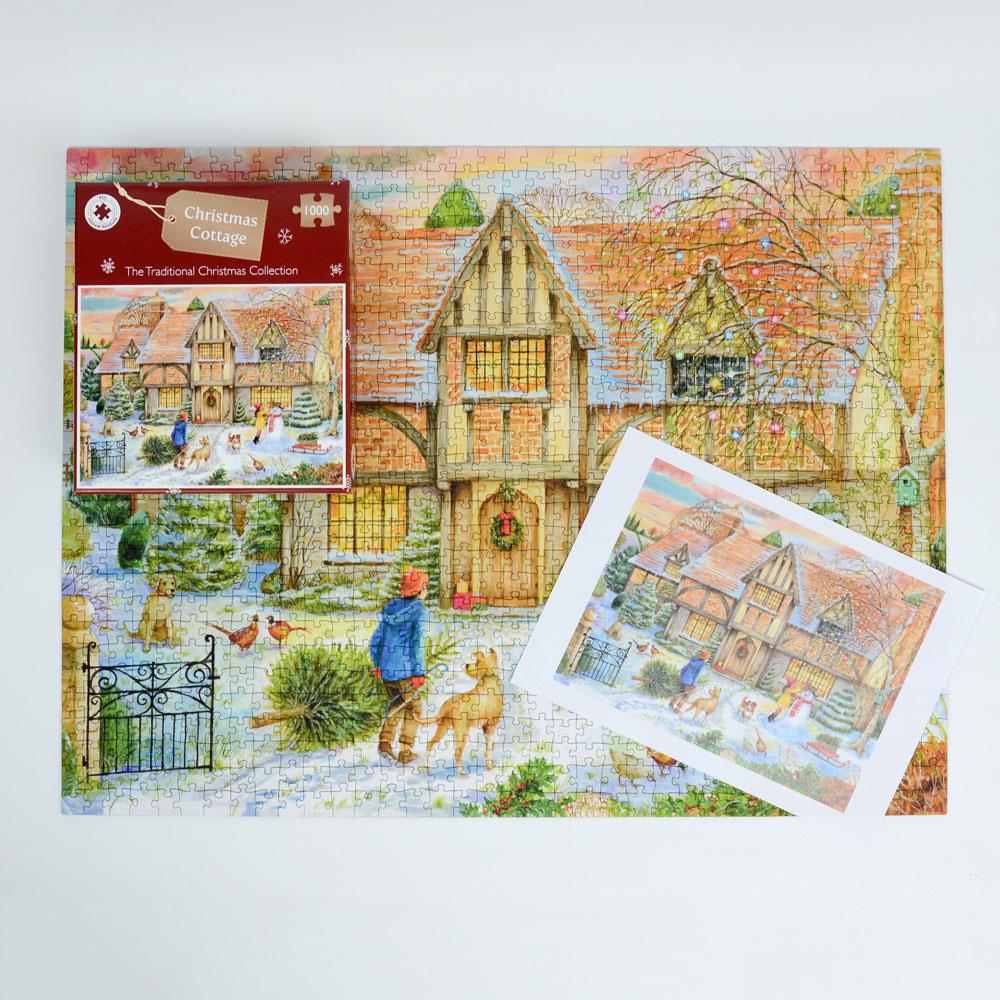 The Christmas Cottage 1000 Piece Jigsaw Puzzle