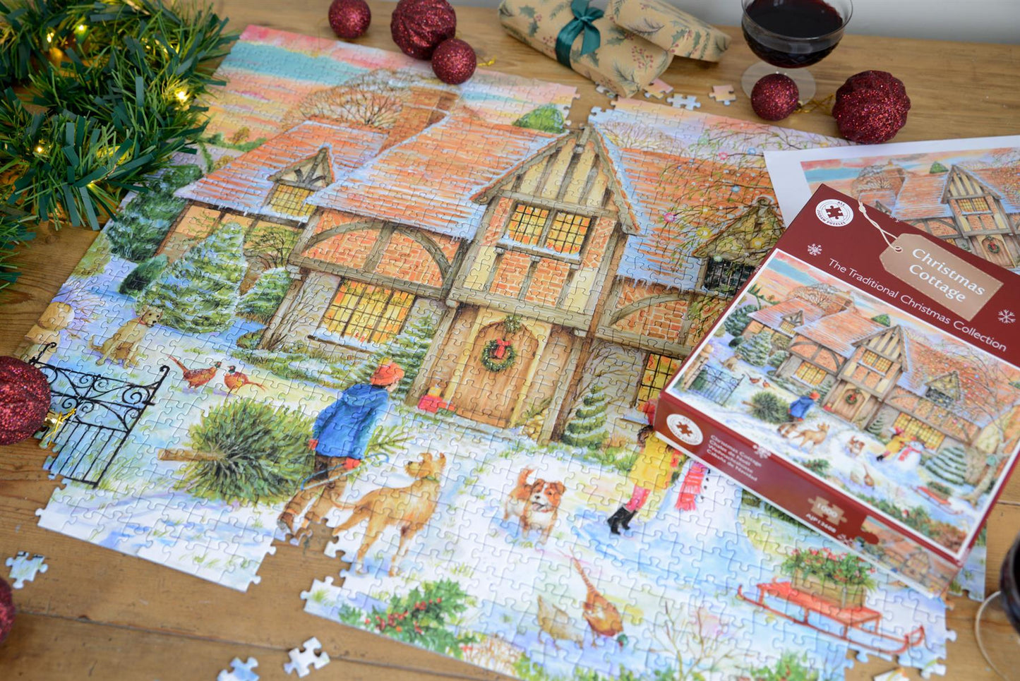 The Christmas Cottage 1000 Piece Jigsaw Puzzle