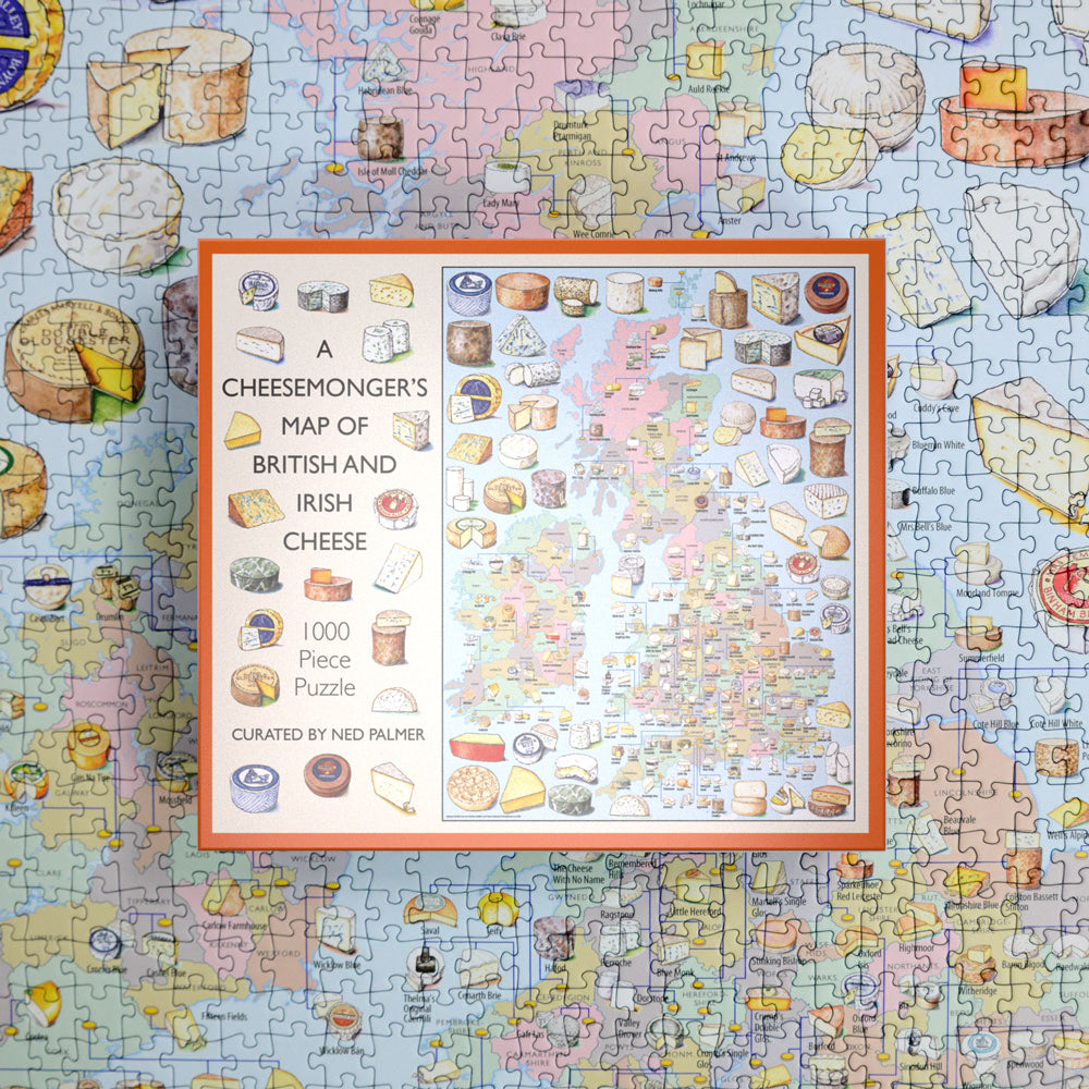 A Cheesemonger’s Map of British and Irish Cheese 1000 Piece Jigsaw Puzzle