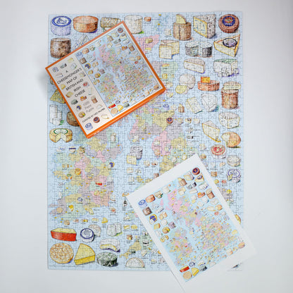 A Cheesemonger’s Map of British and Irish Cheese 1000 Piece Jigsaw Puzzle