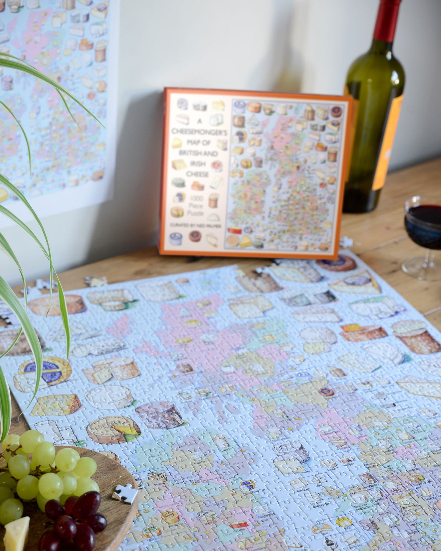 A Cheesemonger’s Map of British and Irish Cheese 1000 Piece Jigsaw Puzzle