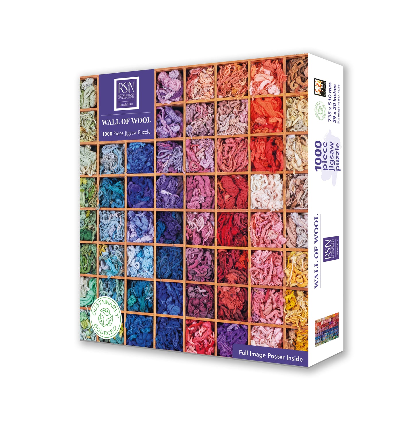 Royal School of Needlework: Wall of Wool 1000 Piece Jigsaw Puzzle