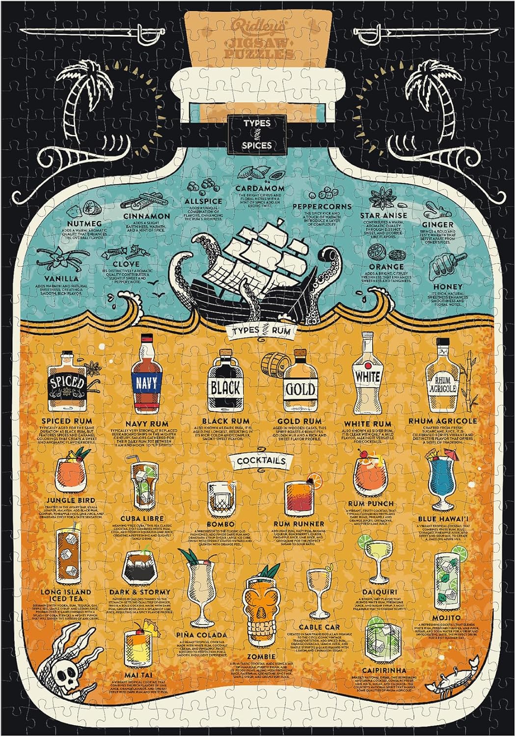 Rum Lover's 500 Piece Jigsaw Puzzle