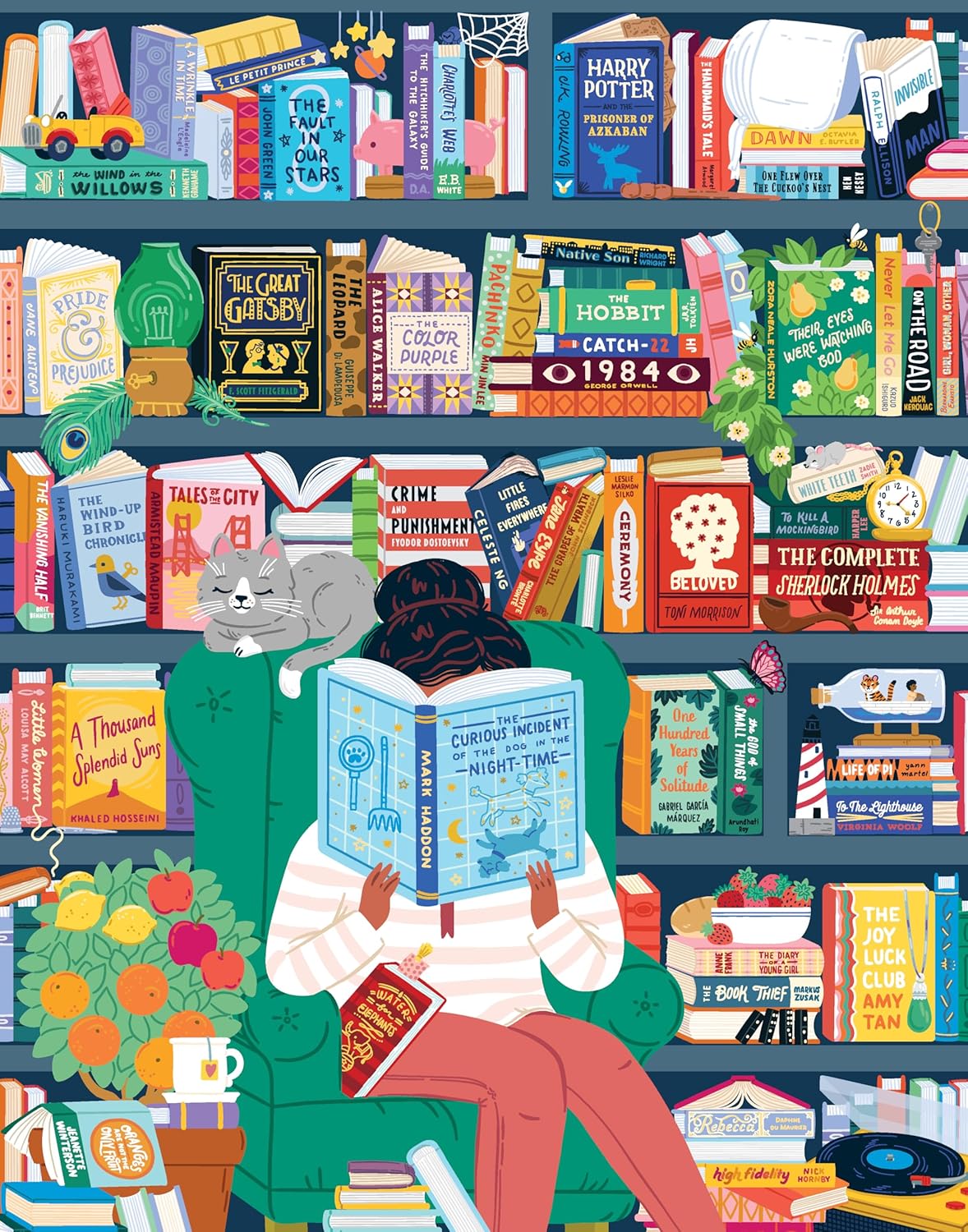 50 Must-Read Books of the World Bucket List 1000 Piece Jigsaw Puzzle