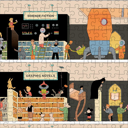 In the Bookstore 1000 Piece Jigsaw Puzzle