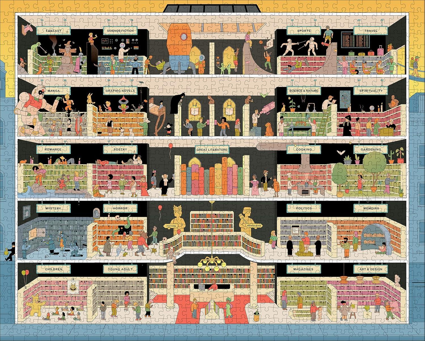 In the Bookstore 1000 Piece Jigsaw Puzzle