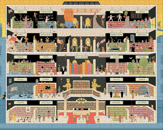 In the Bookstore 1000 Piece Jigsaw Puzzle