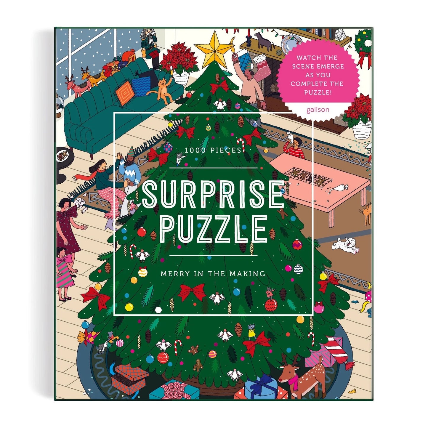 Merry In the Making 1000 Piece Surprise Jigsaw Puzzle