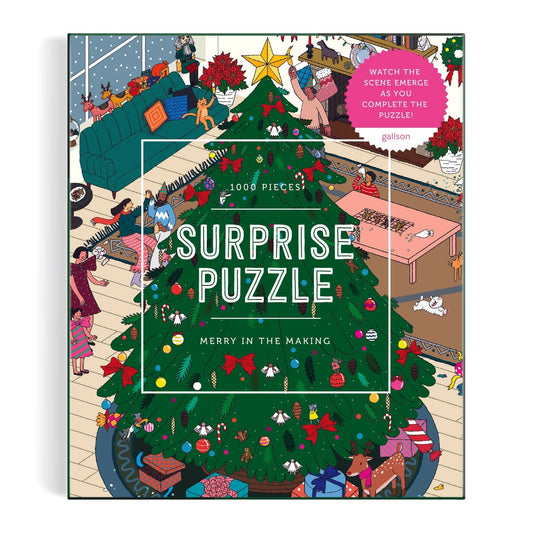 Merry In the Making 1000 Piece Surprise Jigsaw Puzzle