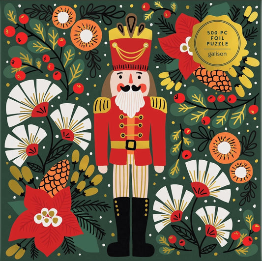 Merry Nutcracker 500 Piece Foil Jigsaw Puzzle