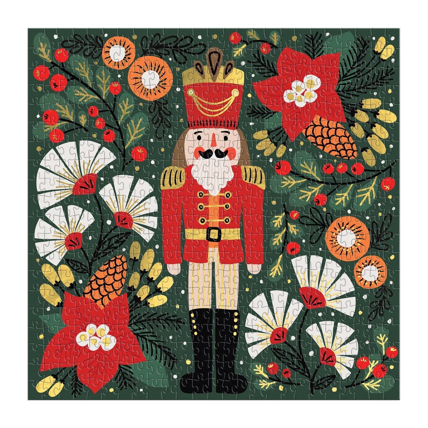 Merry Nutcracker 500 Piece Foil Jigsaw Puzzle