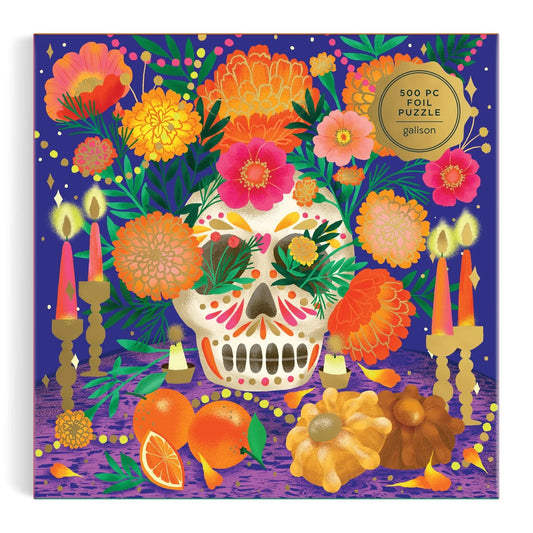 Ofrenda del Día de Muertos 500 Piece Foil Jigsaw Puzzle