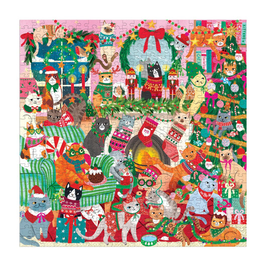 Merry Catmas! 500 Piece Family Jigsaw Puzzle