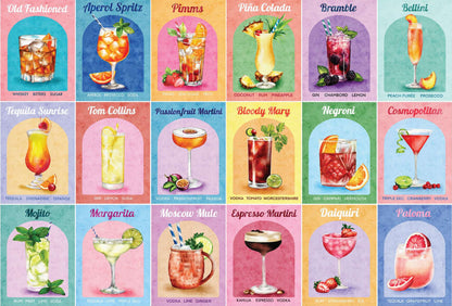 Colourful Cocktails 1000 Piece Jigsaw Puzzle