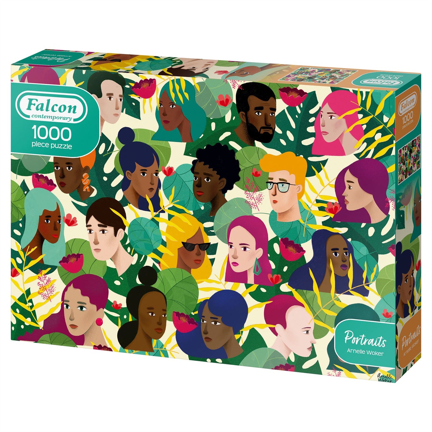 Falcon de Luxe Contemporary Portraits 1000 Piece Jigsaw Puzzle