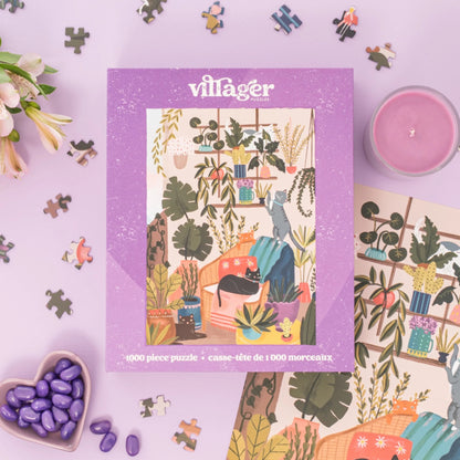 Balcony Cats 1000 Piece Jigsaw Puzzle