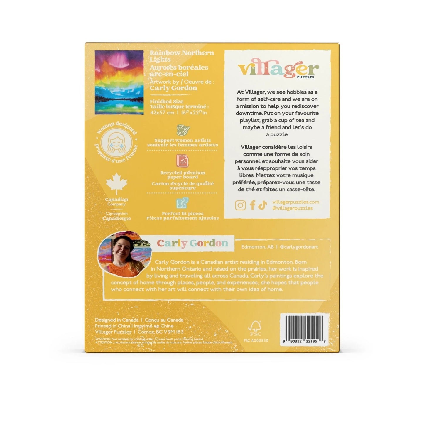 Rainbow Northern Lights 500 Piece Jigsaw Puzzle