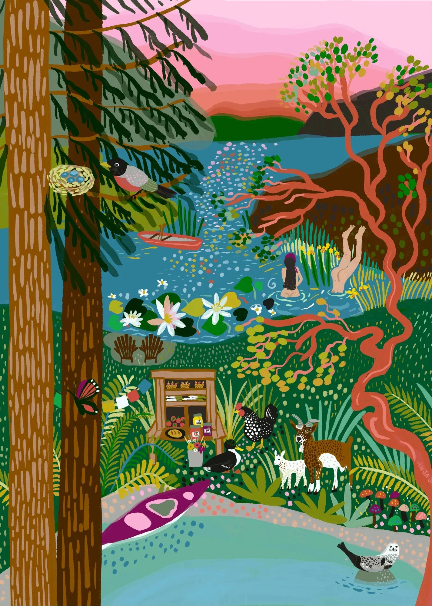 Salt Spring Island 1000 Piece Jigsaw Puzzle