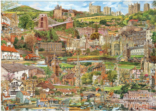 Beautiful Britain by Phil & Glyn Martin 1000 Piece Jigsaw Puzzle