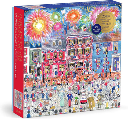 Michael Storrings Celebrate The USA 500 Piece Foil Puzzle