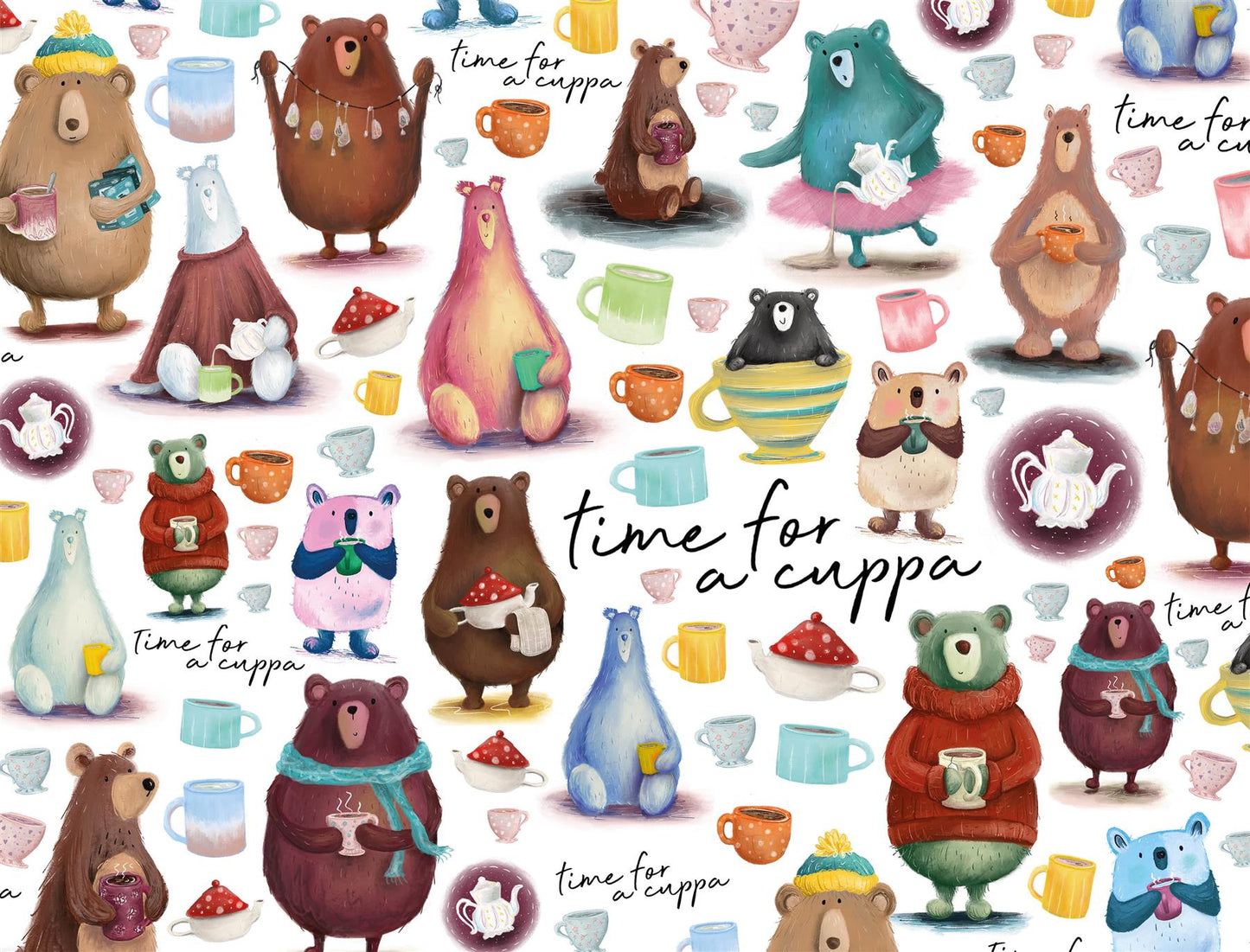 Time for a Cuppa Tea Bears 1000 Piece Jigsaw