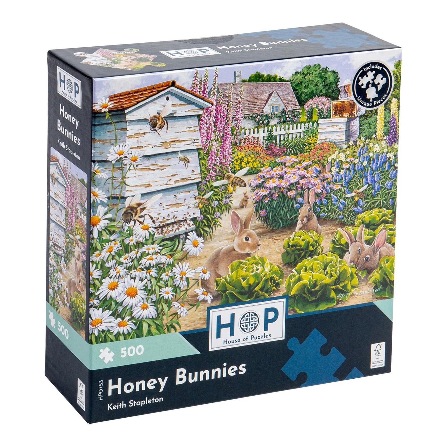 Honey Bunnies 500 Piece Jigsaw Puzzle