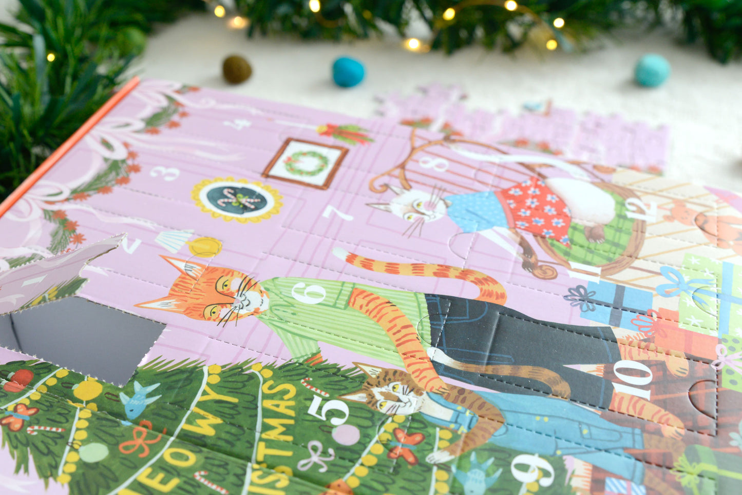 Meowy Christmas 12 Days of Puzzles 500 Piece Countdown